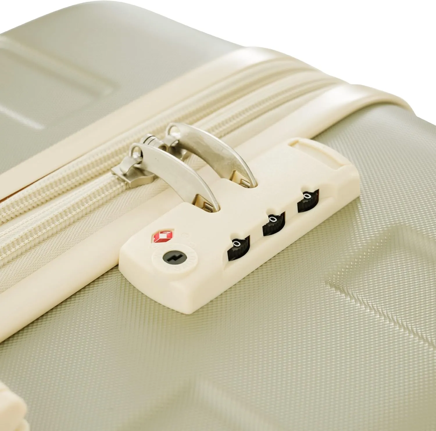3-Piece ABS Hardshell Luggage Set, 20/24/28 inch Hard Sided Luggage with Spinner Wheels,TSA Lock Expandable Suitcases for Travel Woman Men (Golden Green and Beige)