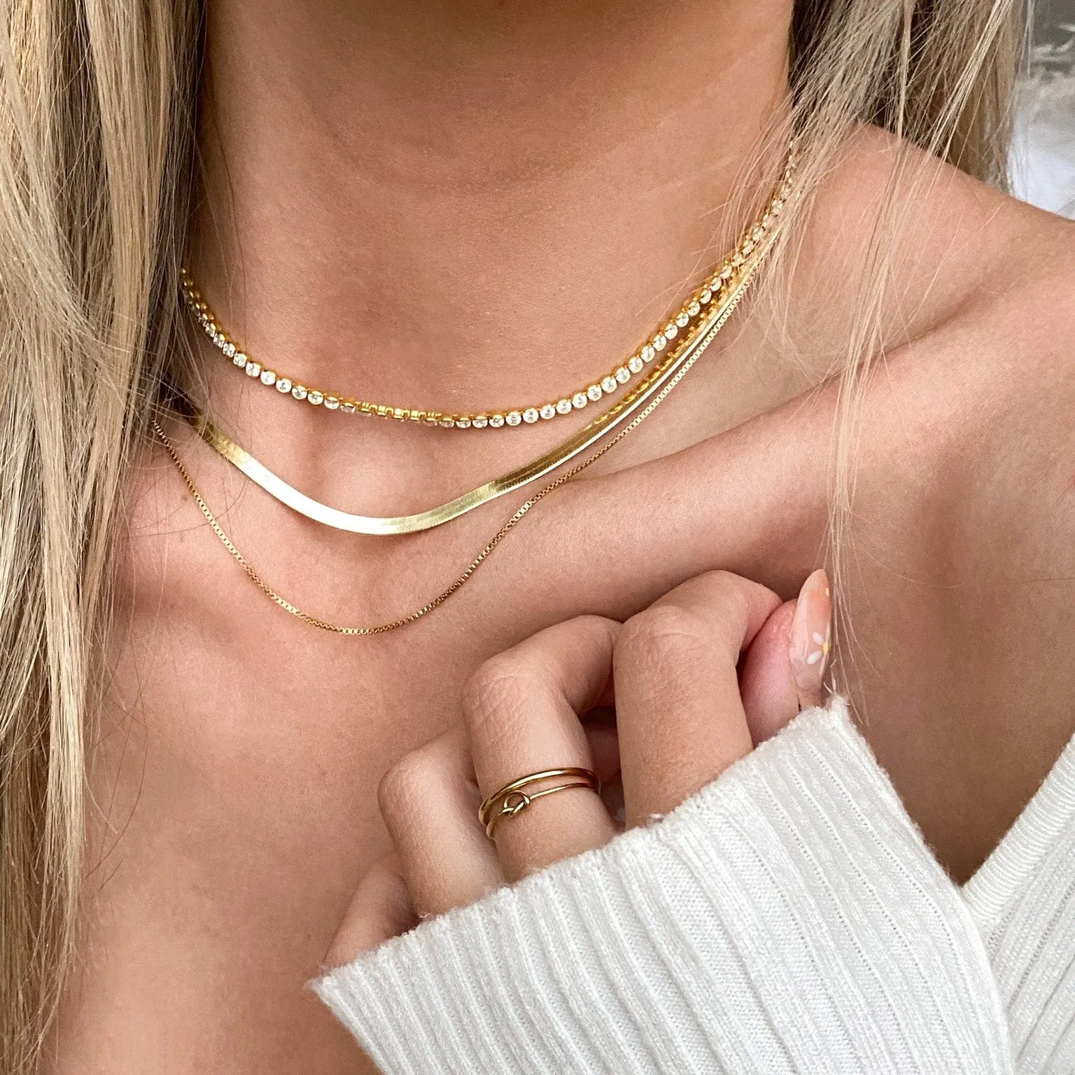 3.5 mm Herringbone Chain