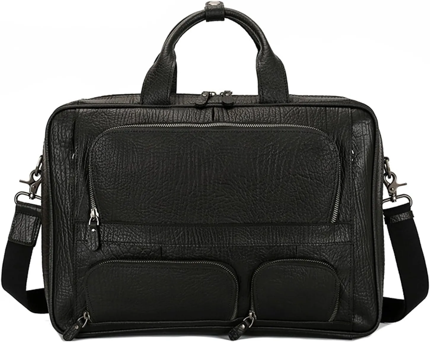 Adjustable Shoulder Strap Crossbody bag Men's Genuine Leather Briefcase, for Business, Travel, and Office Use Briefcase