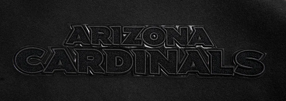 ARIZONA CARDINALS TRIPLE BLACK MEN'S WOOL VARSITY JACKET (TRIPLE BLACK MEN'S)