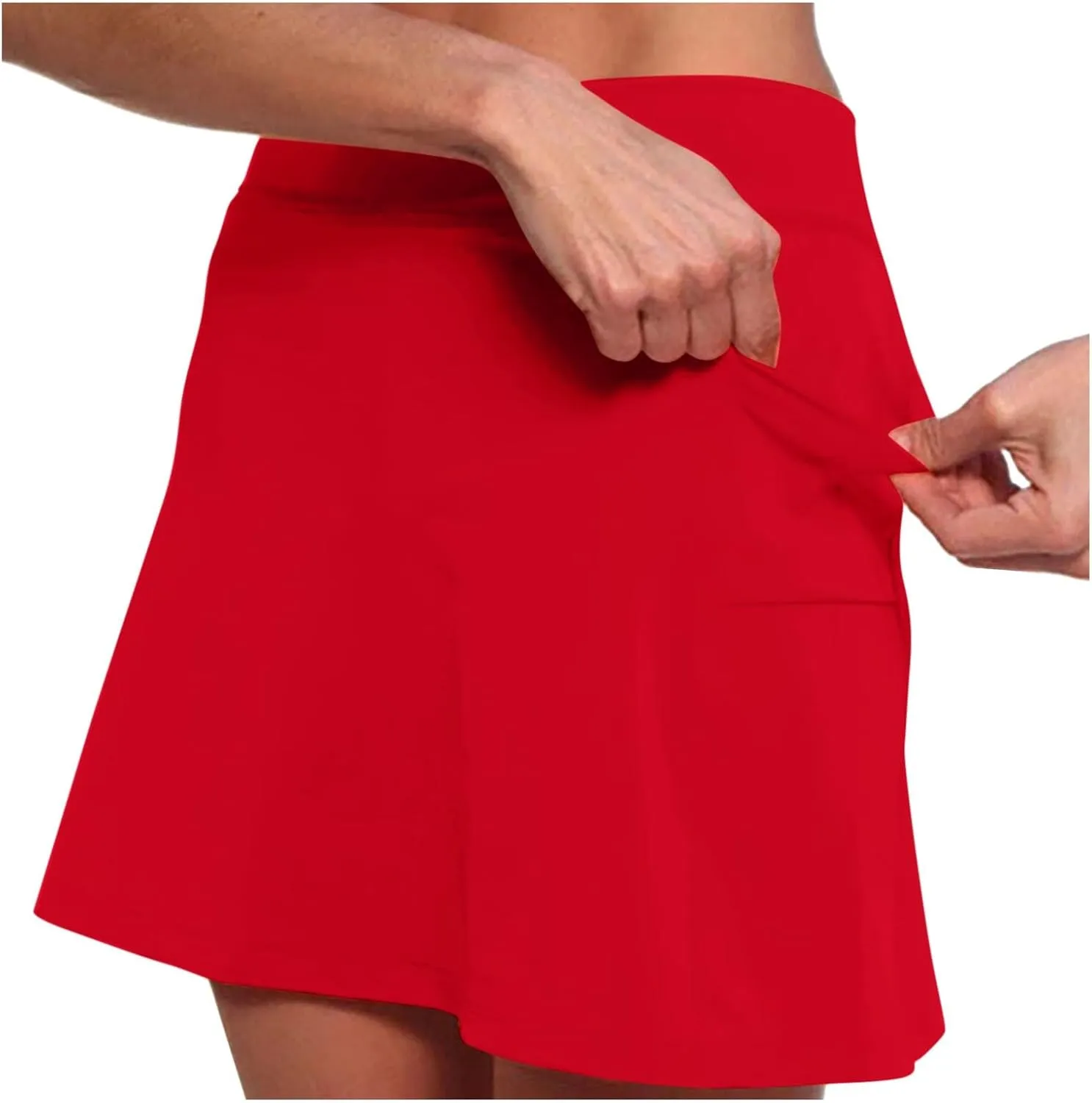 Athletic Skorts for Women Cute Preppy Mini Skirt with Pockets High Waisted Tennis Skirts with Shorts Casual Yoga Skort