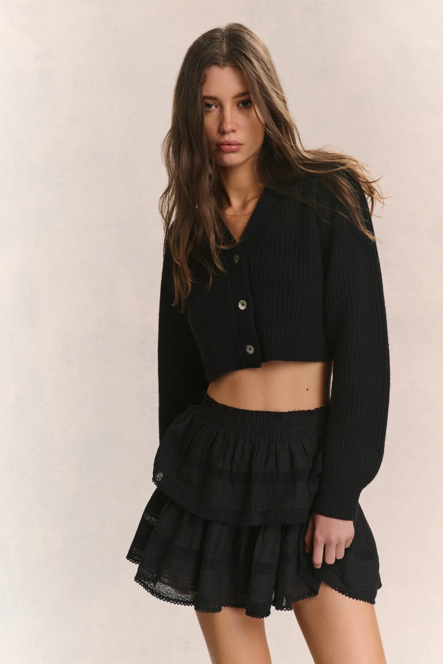 Avignon V-Neck Crop Cardigan
