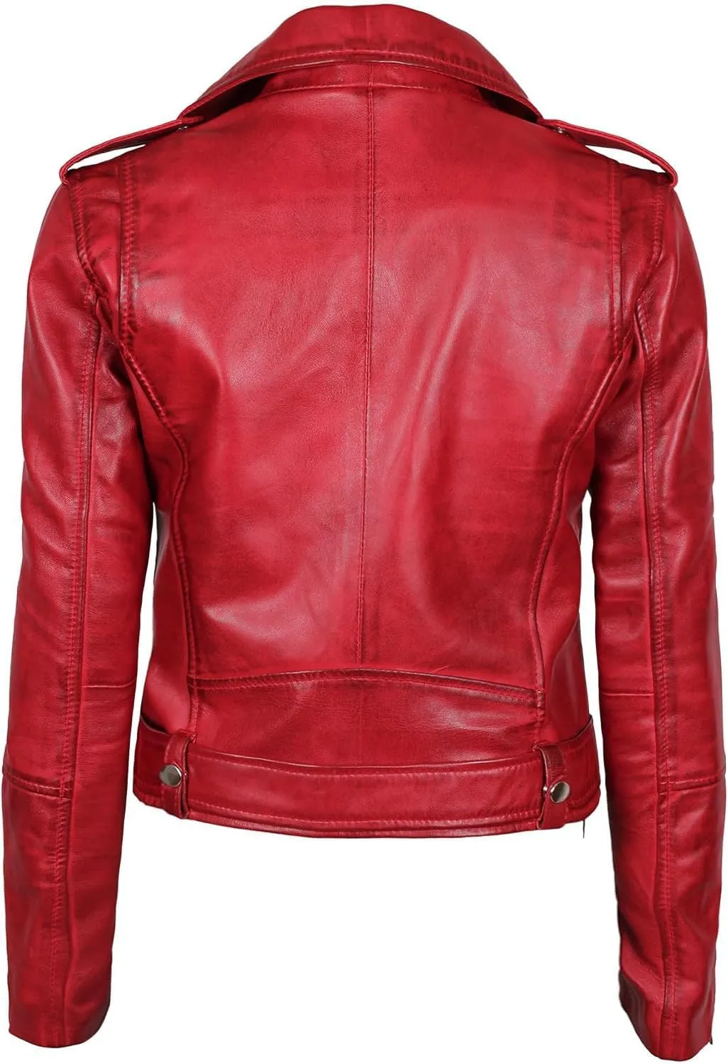 Blingsoul Asymmetrical Lambskin Leather Jacket Women - Stylish Womens Leather Jackets