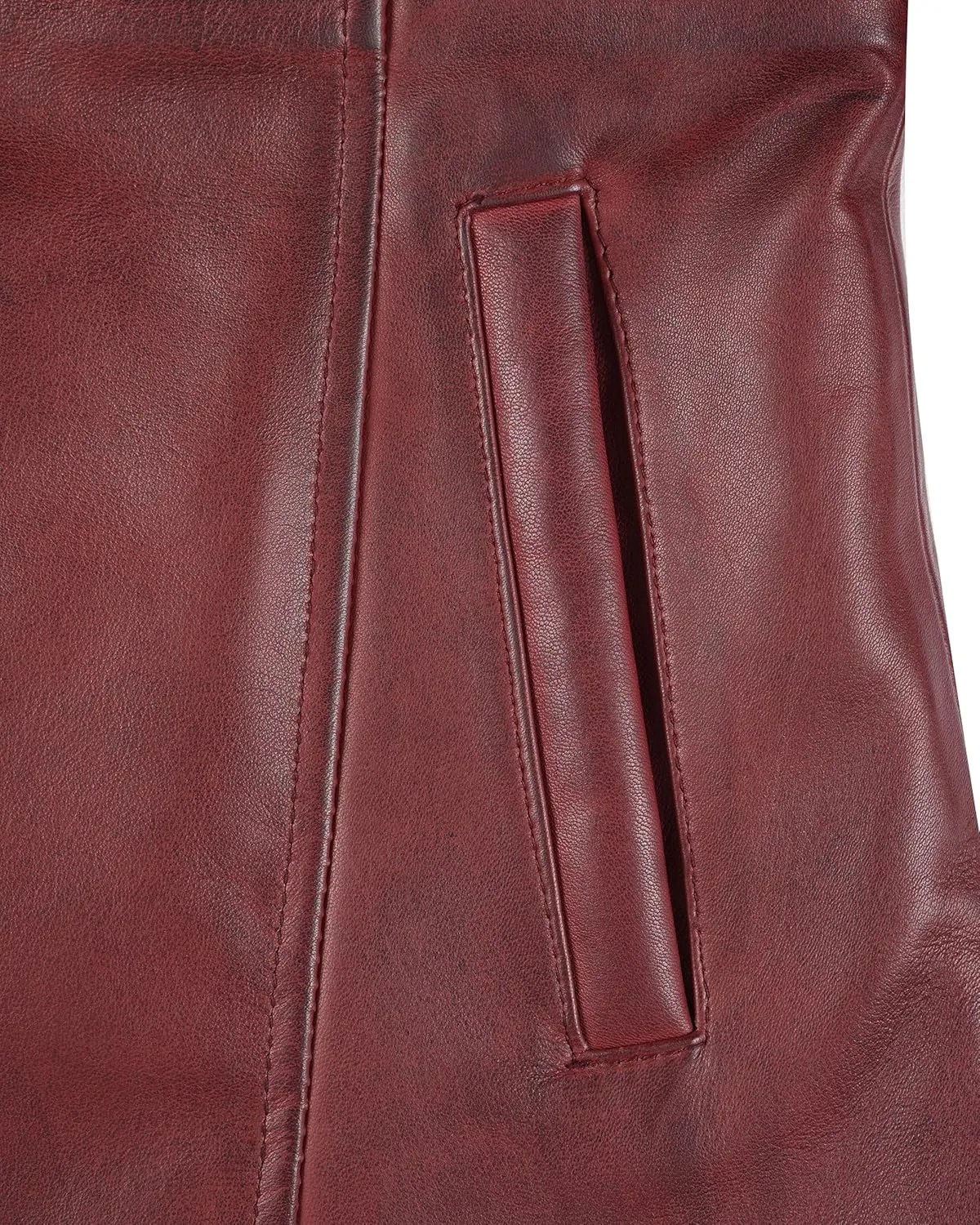 Blingsoul Womens Leather Jacket - Vintage Style Long Leather Jacket Women