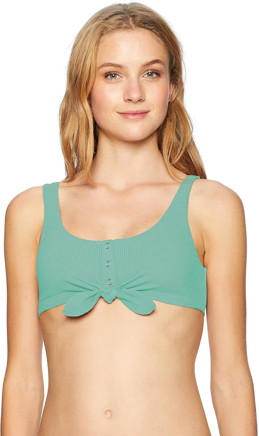 Body Glove Women's Kate Crop Bikini Top Swimsuit with Front Tie