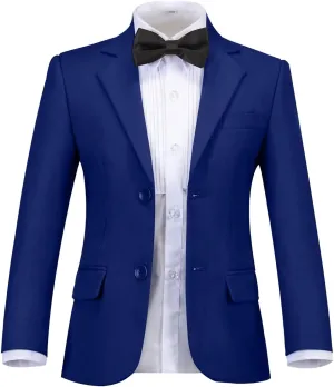 Boys' Blazer Jacket Slim Fit Single Breasted Kids Jacket for Boy Formal Sport Coat for Party Prom Wedding Size 2-20
