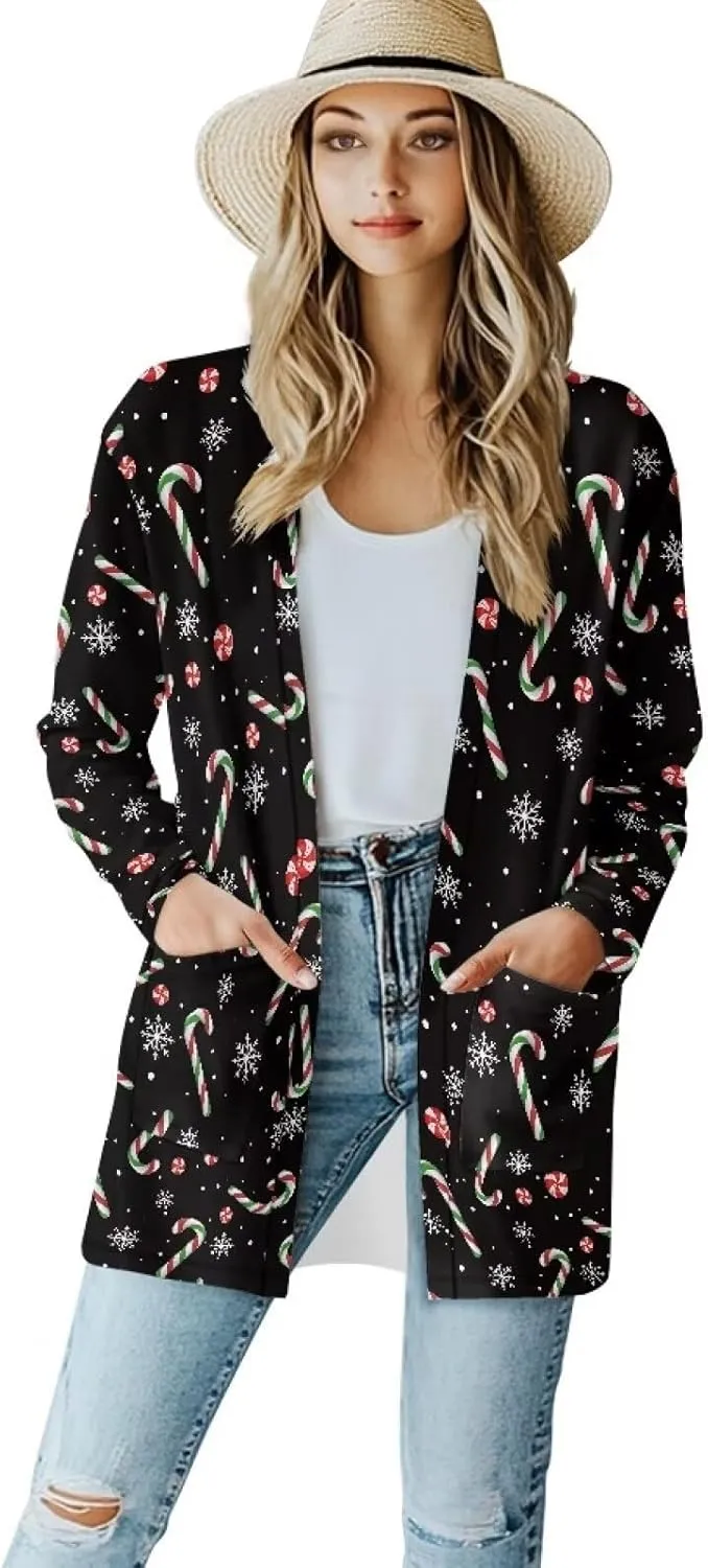 Cardigan for Women Long Sweater Open Front Sweaters Fashion Lightweight Cardigans with Pockets