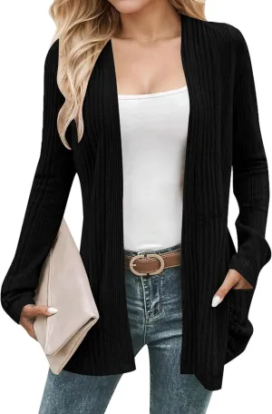 Cardigan Sweaters for Women Lightweight Open Front Cardigan 2025 Fall Outfits with Pockets