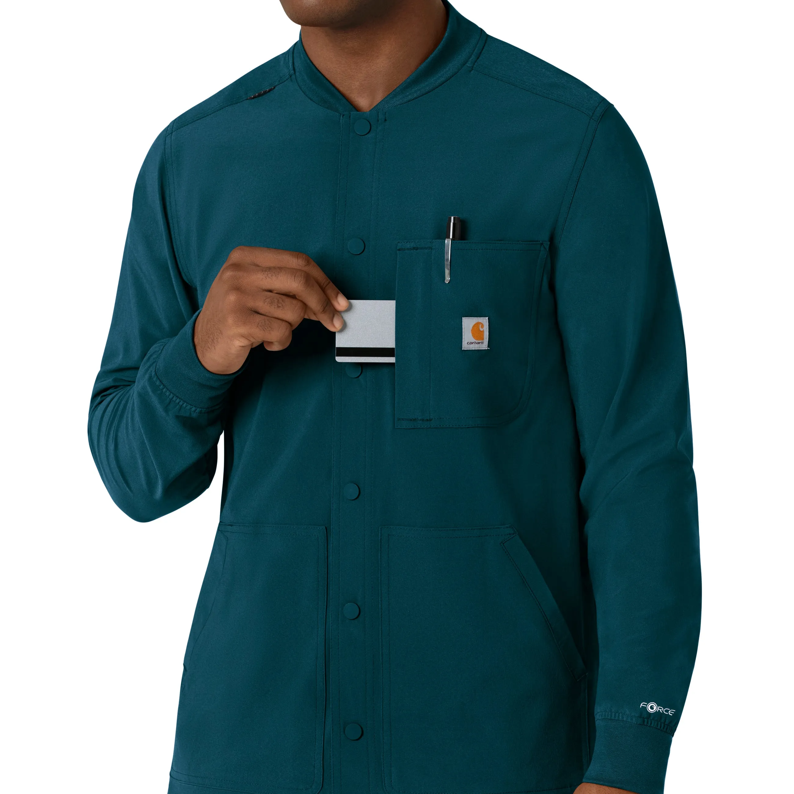 Carhartt Force Cross-Flex Men's Shirt Jacket - Caribbean