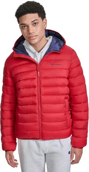 Champion Men's Performance Lightweight Puffer Jacket with Hood
