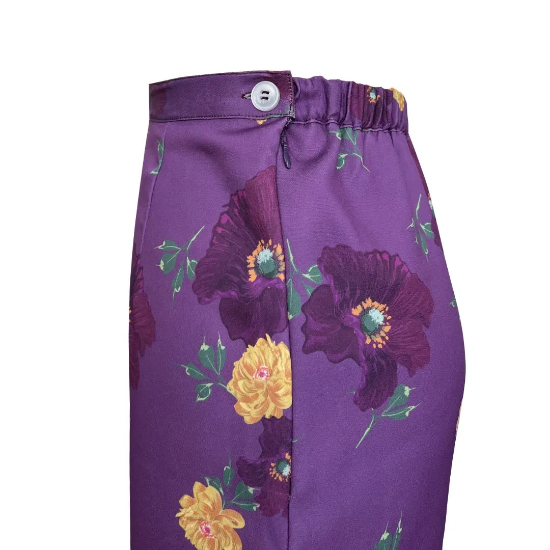 Cheeda Kurung Set -Dark Purple