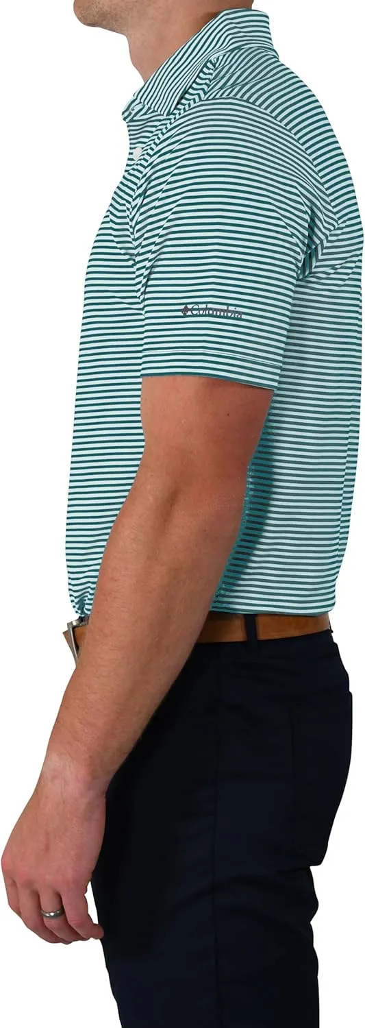 Columbia Men's Golf Club Invite Polo Omni Wick Lightweight Short Sleeve Shirt