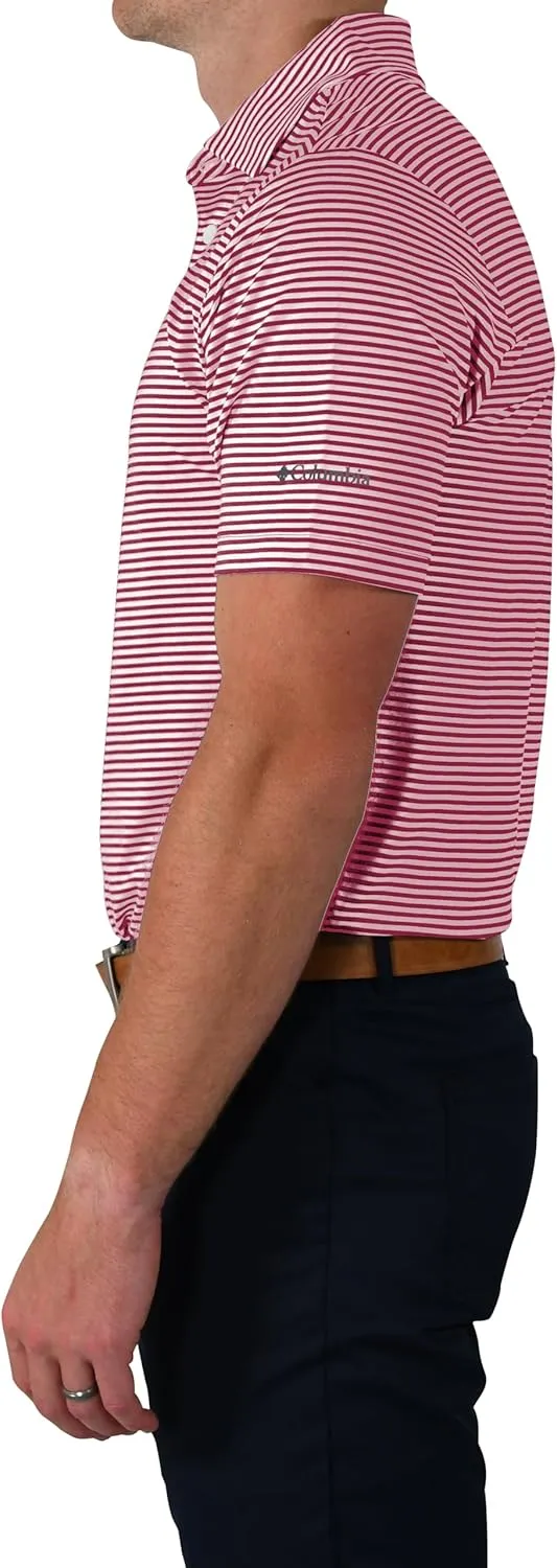 Columbia Men's Golf Club Invite Polo Omni Wick Lightweight Short Sleeve Shirt
