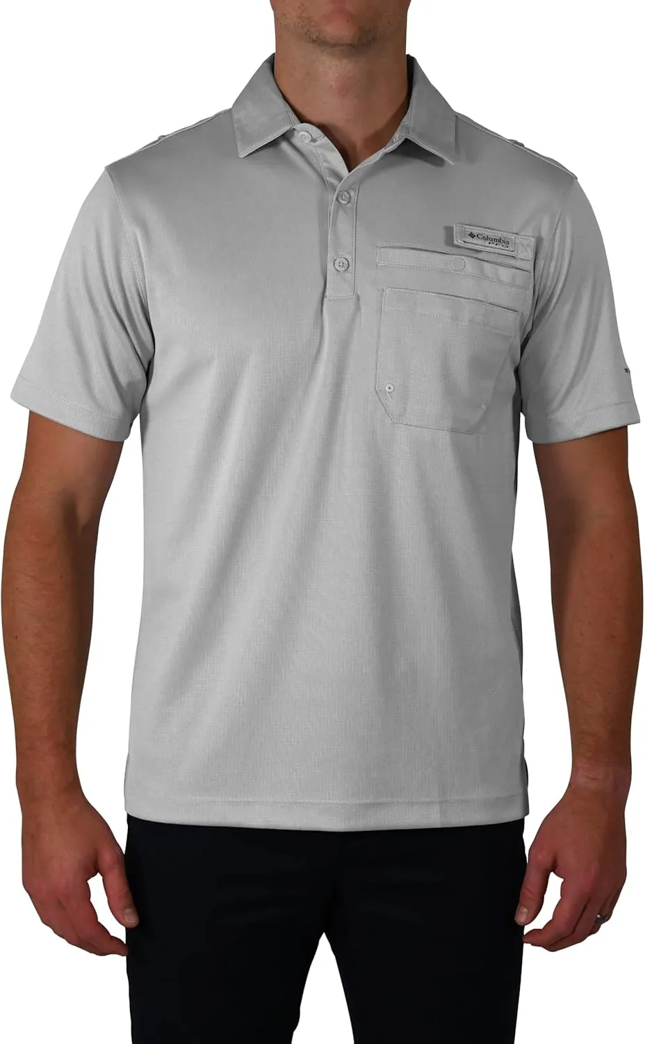 Columbia Men's Golf Flycaster Pocket Polo Shirt Omni Wick Breathable Short Sleeve