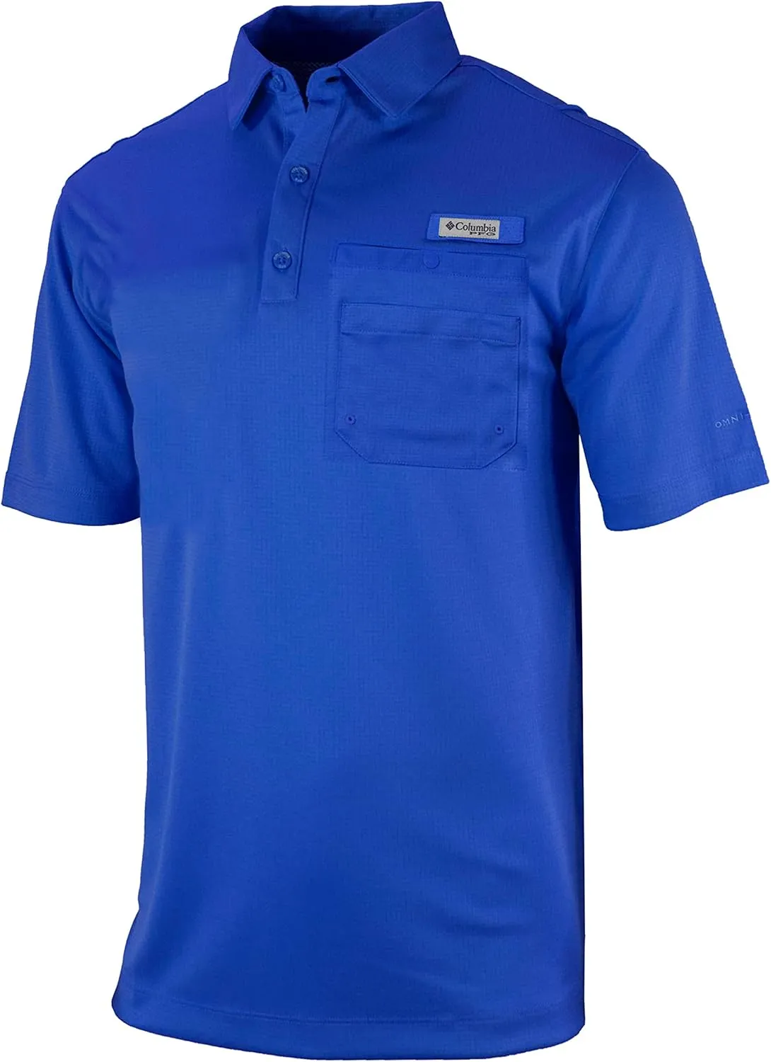 Columbia Men's Golf Flycaster Pocket Polo Shirt Omni Wick Breathable Short Sleeve