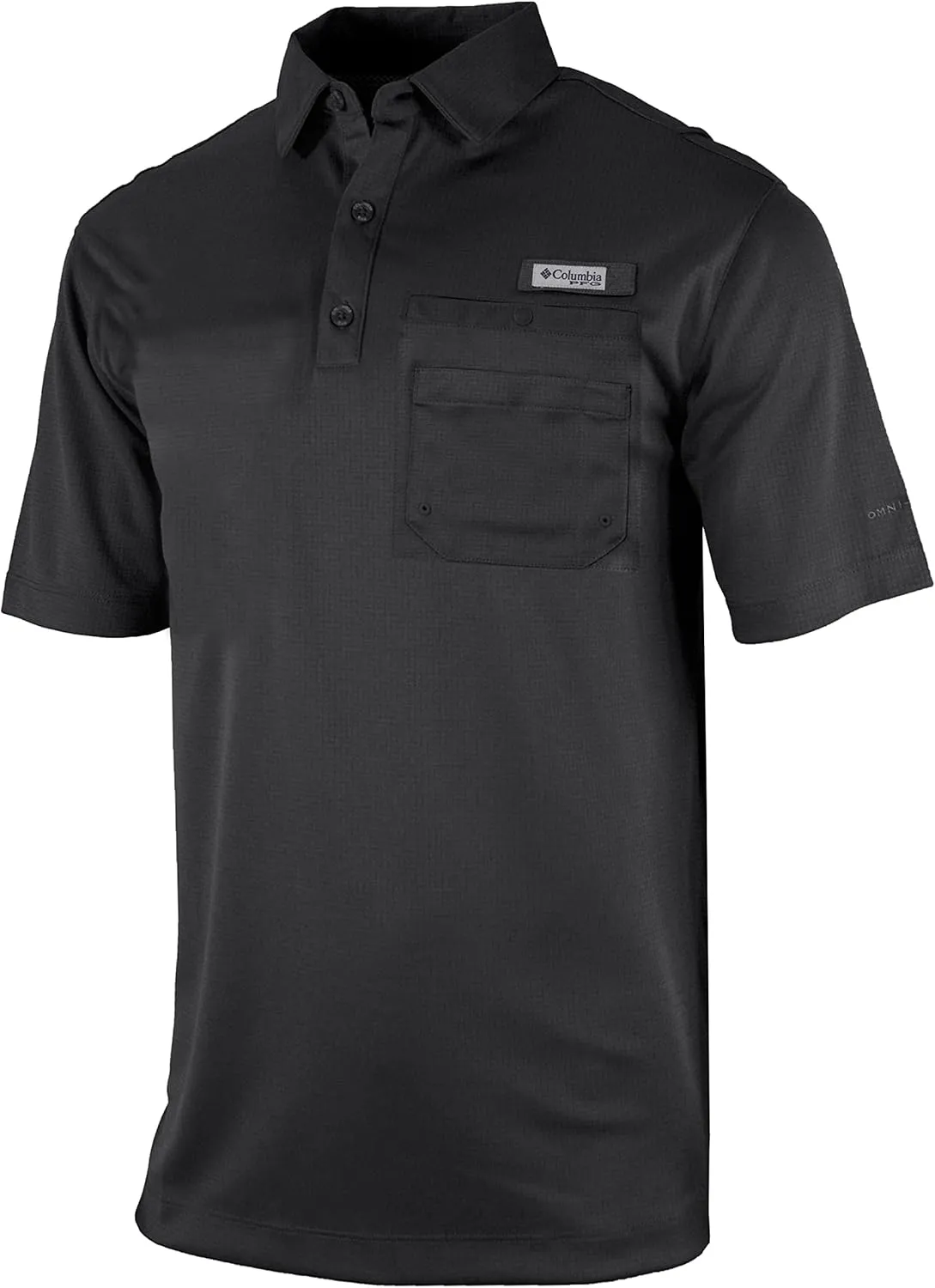 Columbia Men's Golf Flycaster Pocket Polo Shirt Omni Wick Breathable Short Sleeve