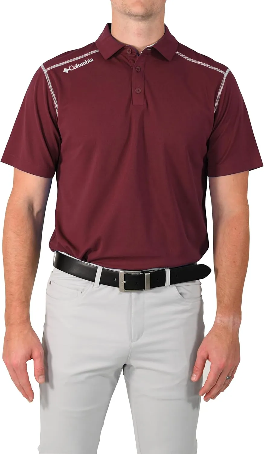 Columbia Mens Golf Shotgun Polo Omni Wick Performance Breathable Short Sleeve