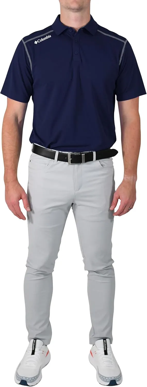 Columbia Mens Golf Shotgun Polo Omni Wick Performance Breathable Short Sleeve