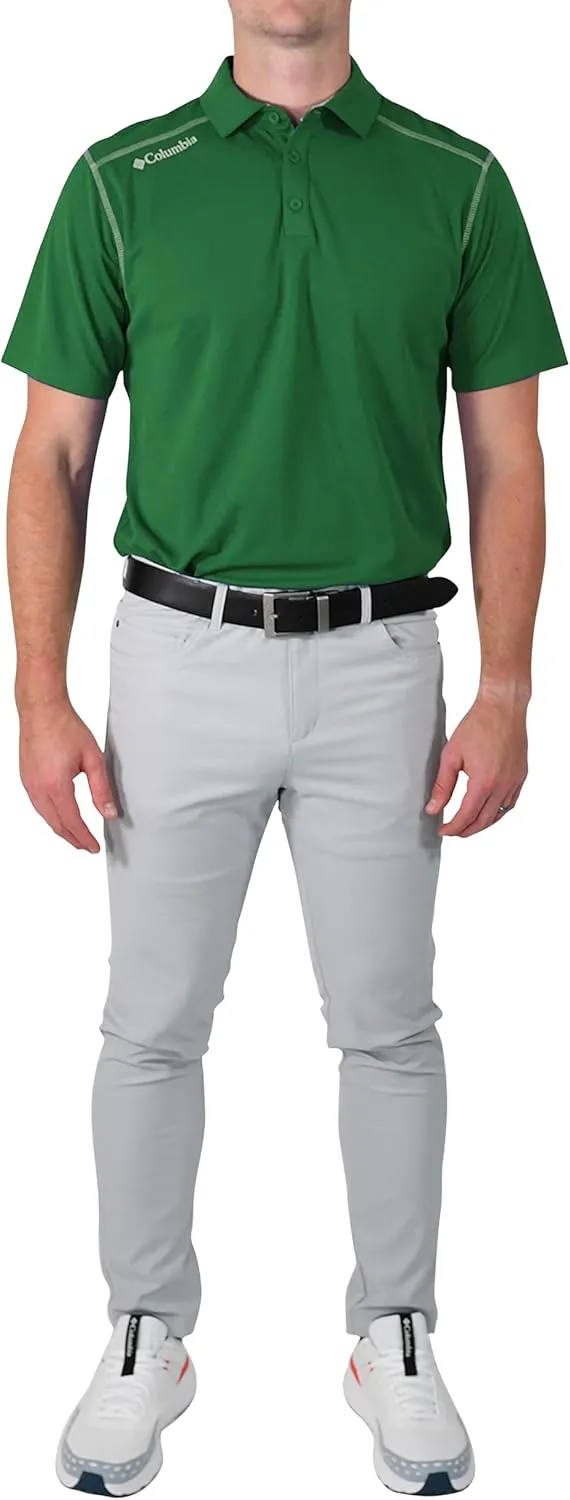 Columbia Mens Golf Shotgun Polo Omni Wick Performance Breathable Short Sleeve