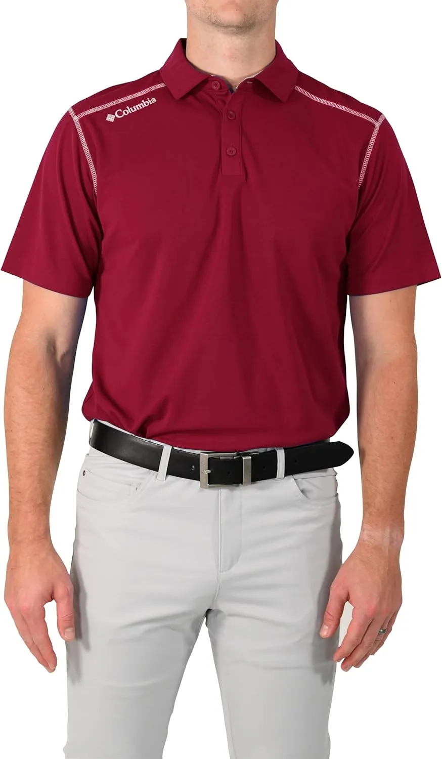 Columbia Mens Golf Shotgun Polo Omni Wick Performance Breathable Short Sleeve