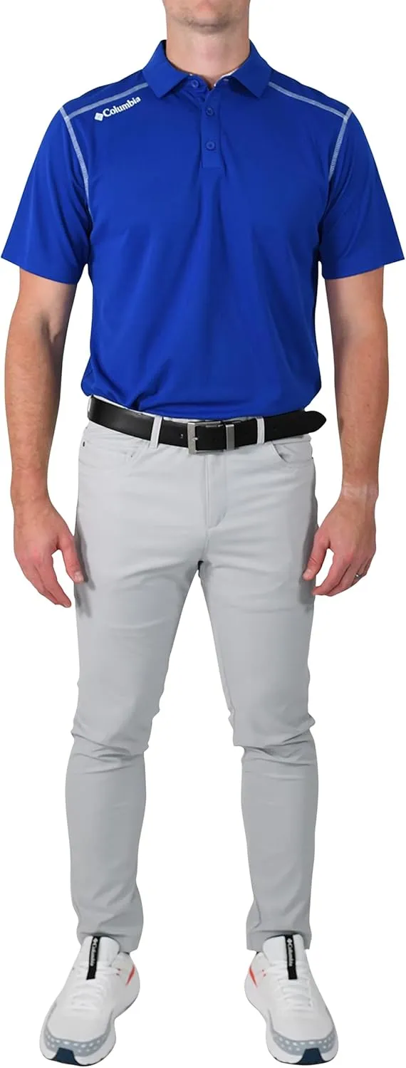Columbia Mens Golf Shotgun Polo Omni Wick Performance Breathable Short Sleeve