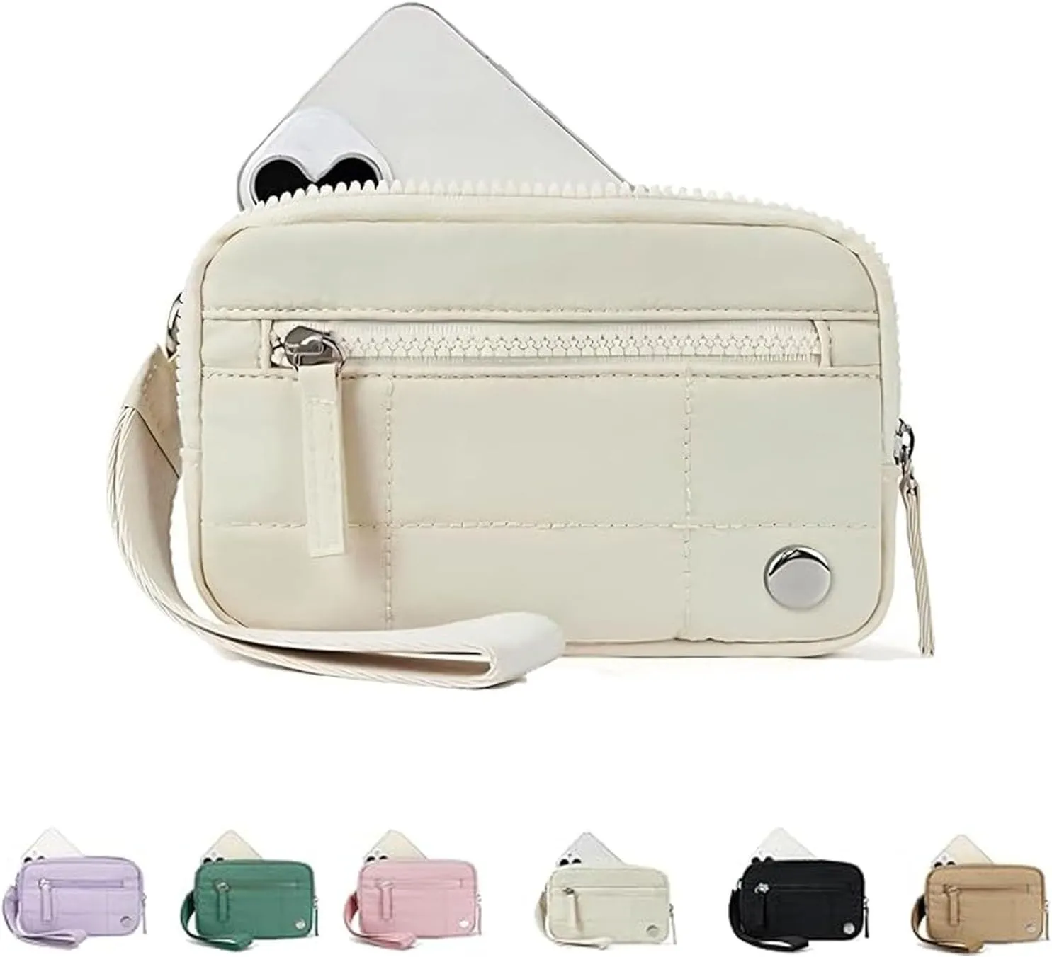 Convely Wristlet Wallets, Convely Essential Wallet,Convely Wallet Wristlet with 3 Zipper Purse for Women