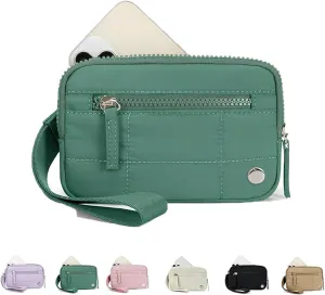 Convely Wristlet Wallets, Convely Essential Wallet,Convely Wallet Wristlet with 3 Zipper Purse for Women