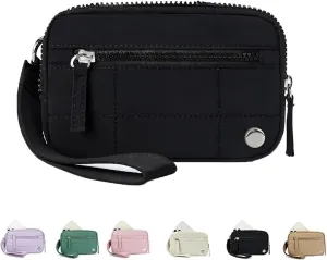 Convely Wristlet Wallets, Convely Essential Wallet,Convely Wallet Wristlet with 3 Zipper Purse for Women