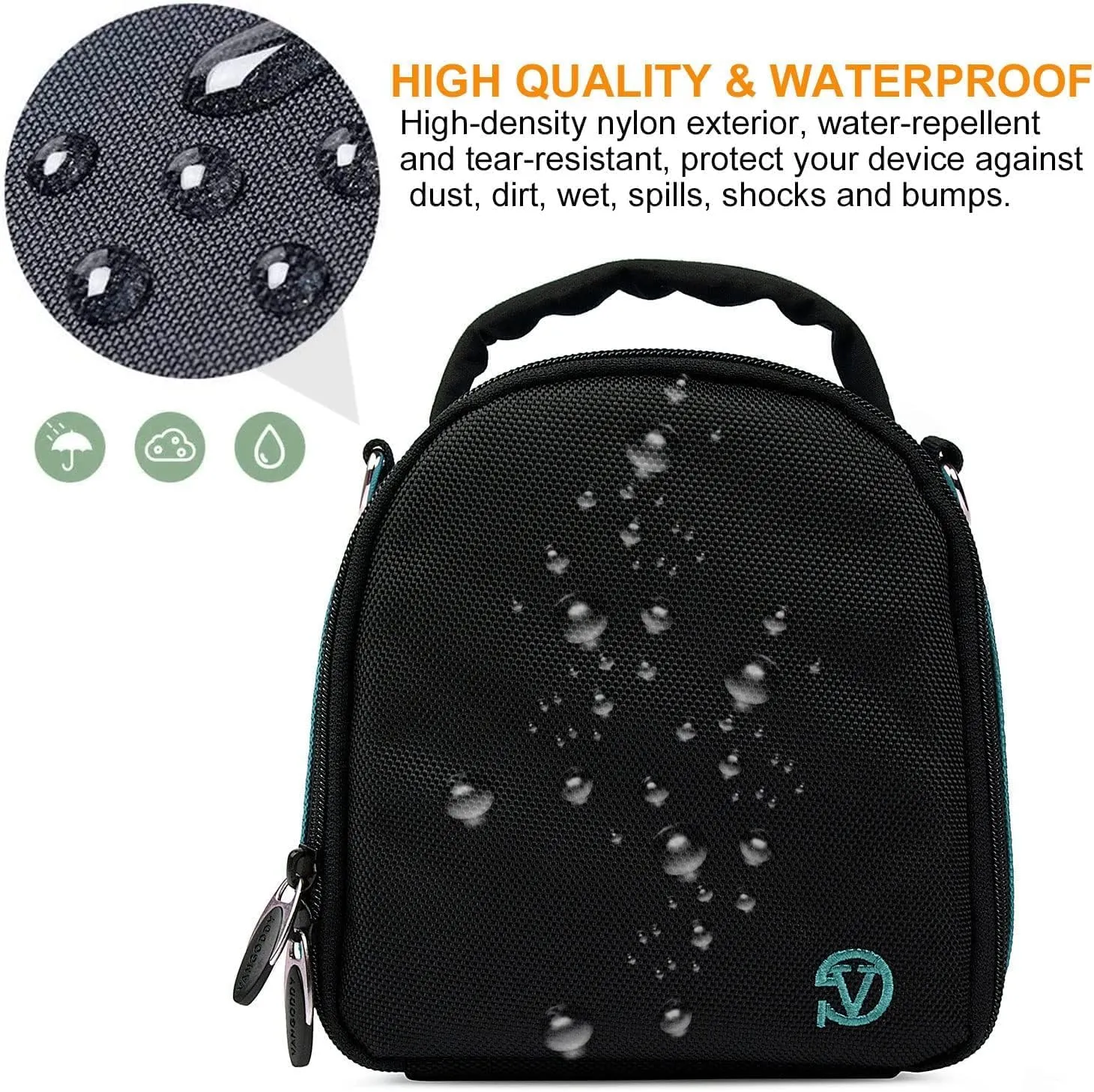 eBigValue DSLR SLR Camera Shoulder Bag Case Compatible With Coolpix L340 L330 B500 B700 L840 L830 L620 P550 P600 P610 S9900 J4 J5 V1