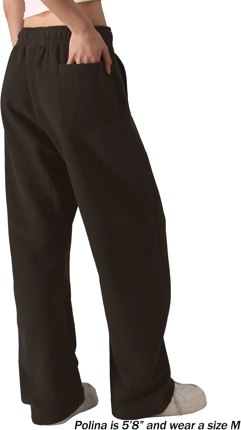 FAIABLE Women's Sweatpants Wide Leg - Super Soft Sweat Pants Fleece Baggy Joggers with Pockets, Drawstring & Relaxed Fit