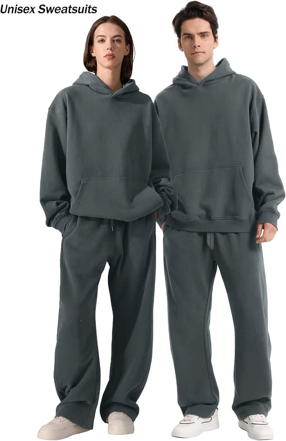 FAIABLE Women's Sweatpants Wide Leg - Super Soft Sweat Pants Fleece Baggy Joggers with Pockets, Drawstring & Relaxed Fit
