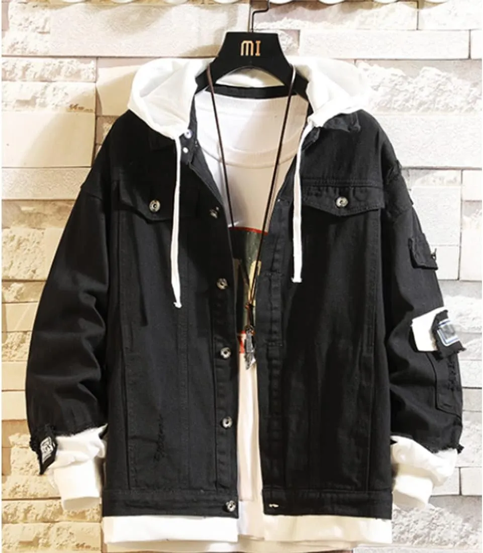 Fairytail Jeans Jacket Anime Lucy Heartfilia Cosplay Denim Jacket Hoodie Long Sleeves Novelty Coat for Unisex