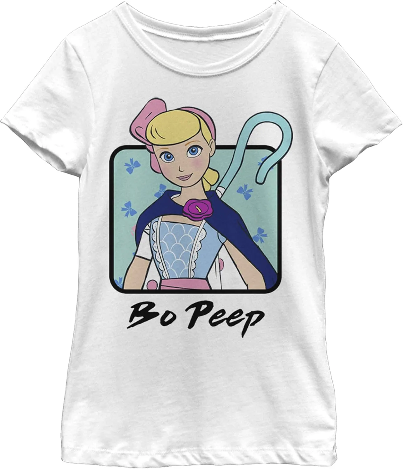 Fifth Sun Disney Pixar Toy Story 4 Bo Peep Cloak Girl's Solid Crew Tee