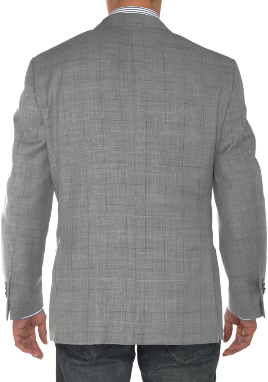 GN Luciano Men's 2 Button Modern Fit Suit Jacket Ticket Pocket Blazer Coat