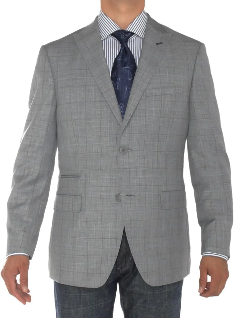 GN Luciano Men's 2 Button Modern Fit Suit Jacket Ticket Pocket Blazer Coat