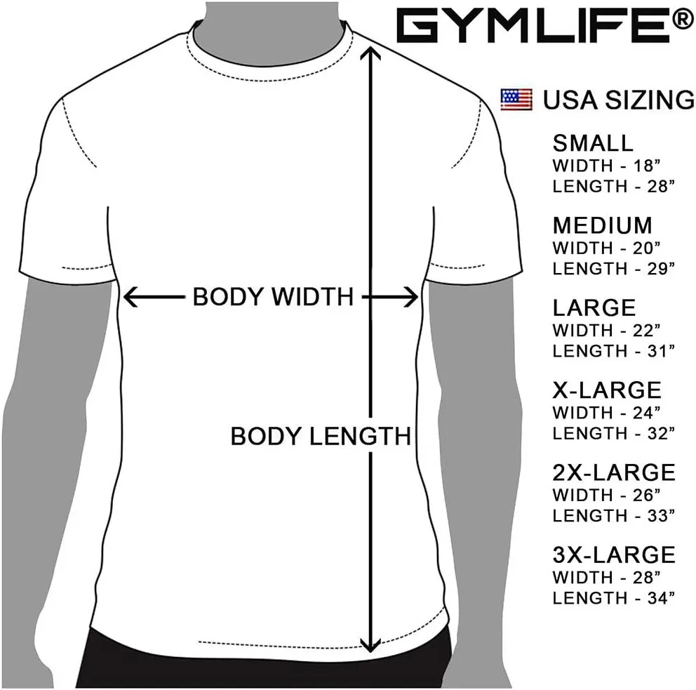 Gym Life Men's Power Up Athletic Performance Short Sleeve Workout T-Shirt, Black