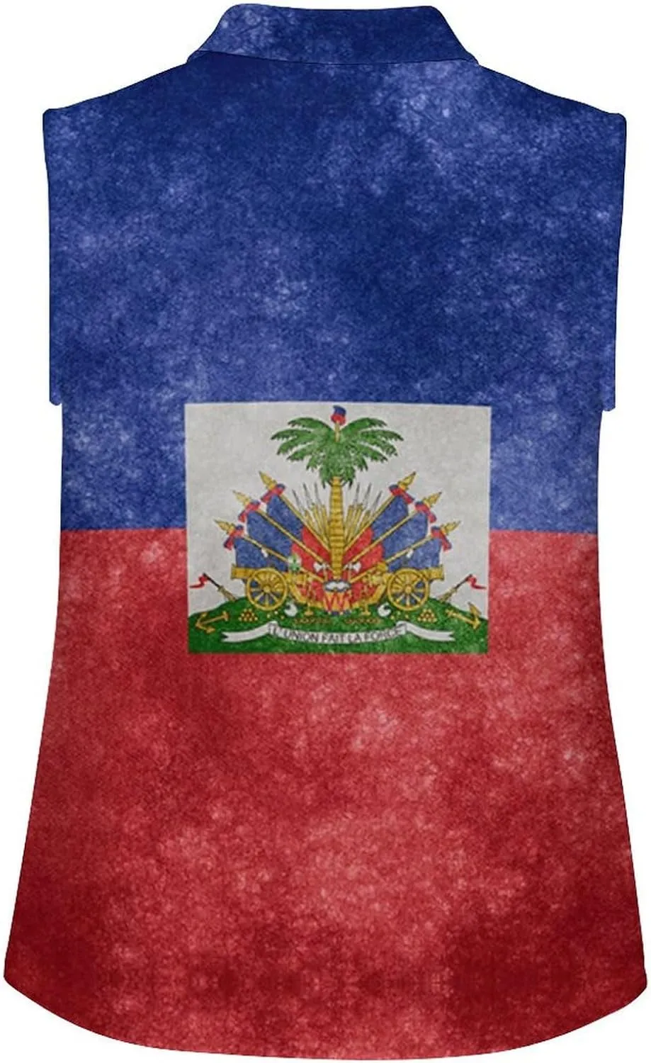 Haiti Flag T Shirts Golf Tank Top Woman Tennis Shirt Quick Dry Sleeveless Breathable Tee Moisture Wicking Sport Vest