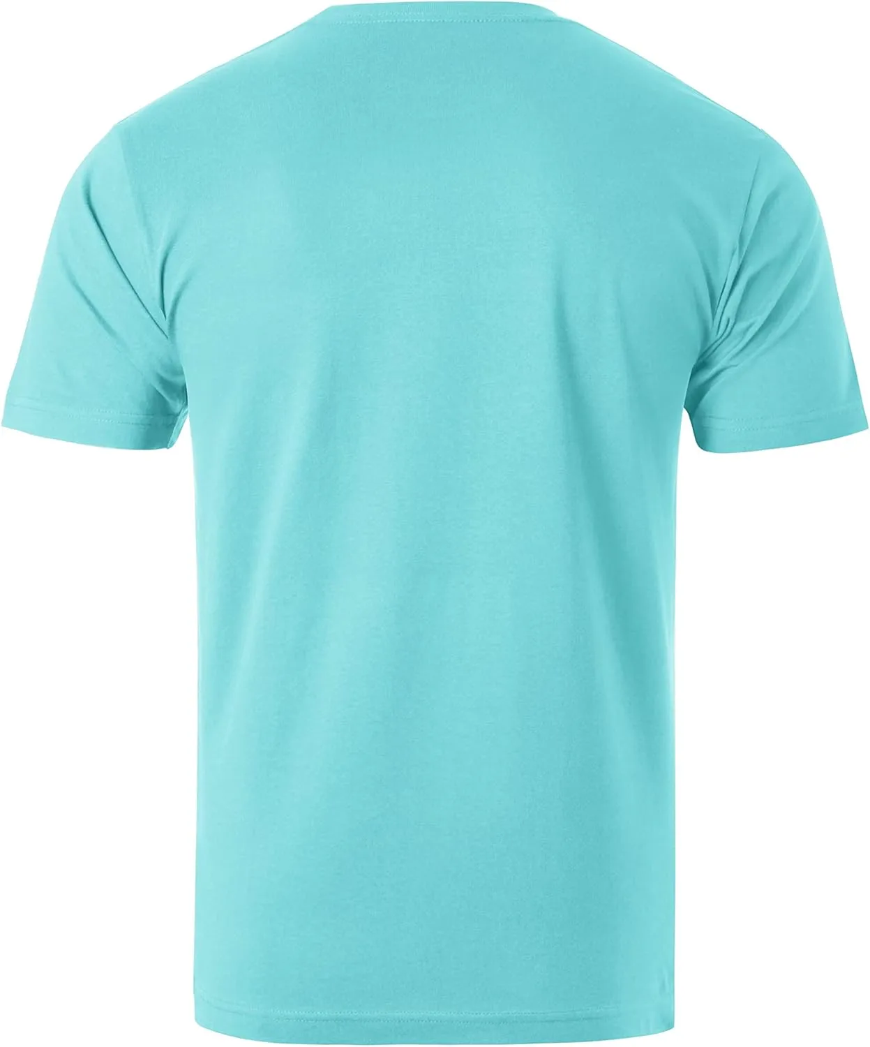 Hat and Beyond Men's Natural High Grade Organic Cotton Crew Neck Short Sleeve Tee Shirt