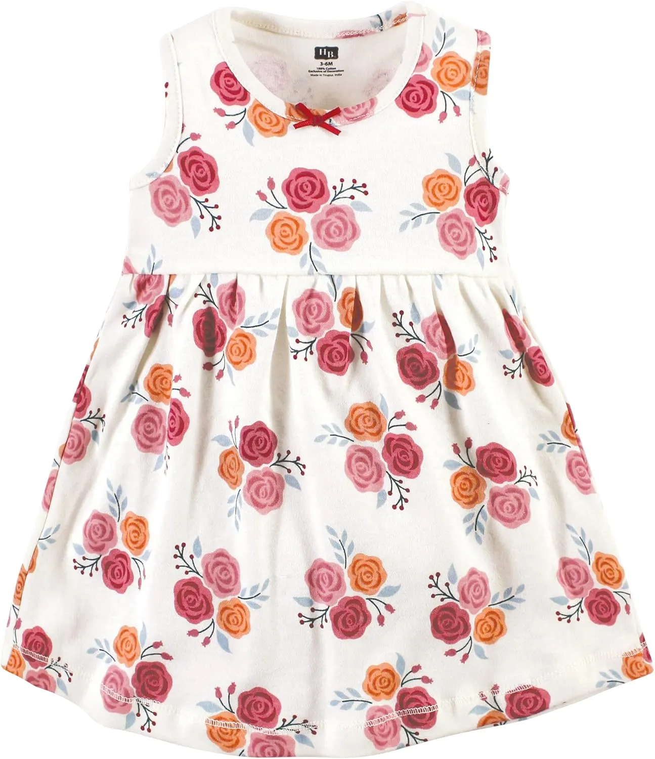 Hudson Baby Baby Girls' Cotton Dress and Cardigan Set