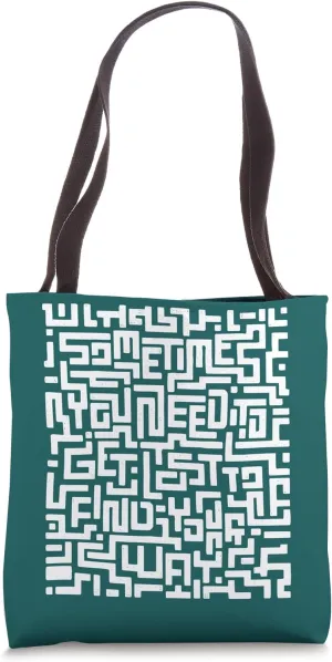 Inspirational Maze Motivational Labyrinth Optical Illusion Tote Bag