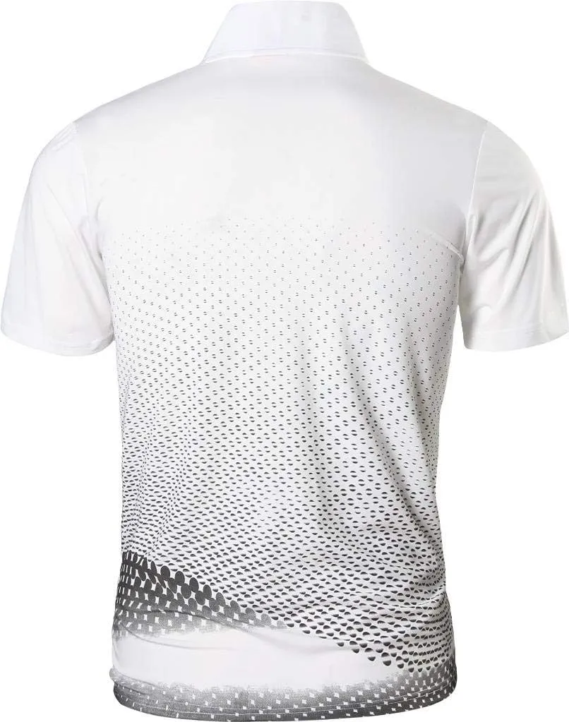jeansian Men's 3 Packs Ourdoor Sport Quick Dry Polo T-Shirt Tee Tshirt Golf Tennis Bowling Fit LSL195