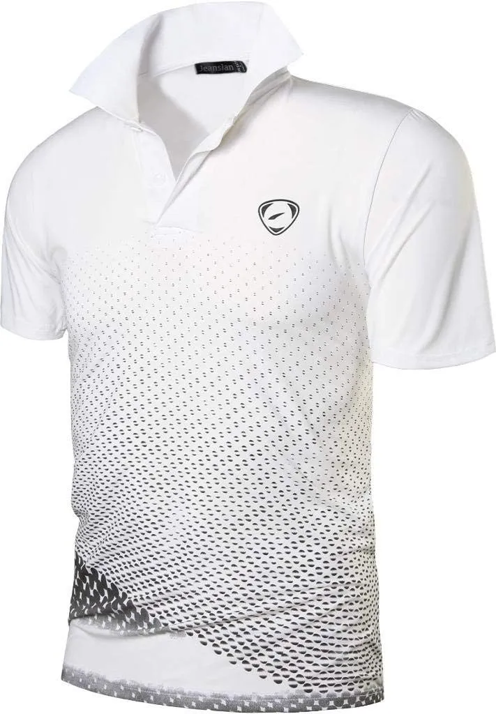 jeansian Men's 3 Packs Ourdoor Sport Quick Dry Polo T-Shirt Tee Tshirt Golf Tennis Bowling Fit LSL195