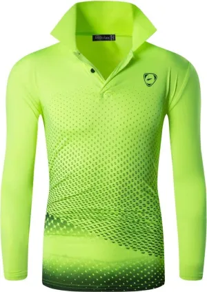 jeansian Men's Outdoor Sport Quick Dry Fit Polo T-Shirts Tee Shirt Tshirt Tops Golf Tennis Bowling LA287