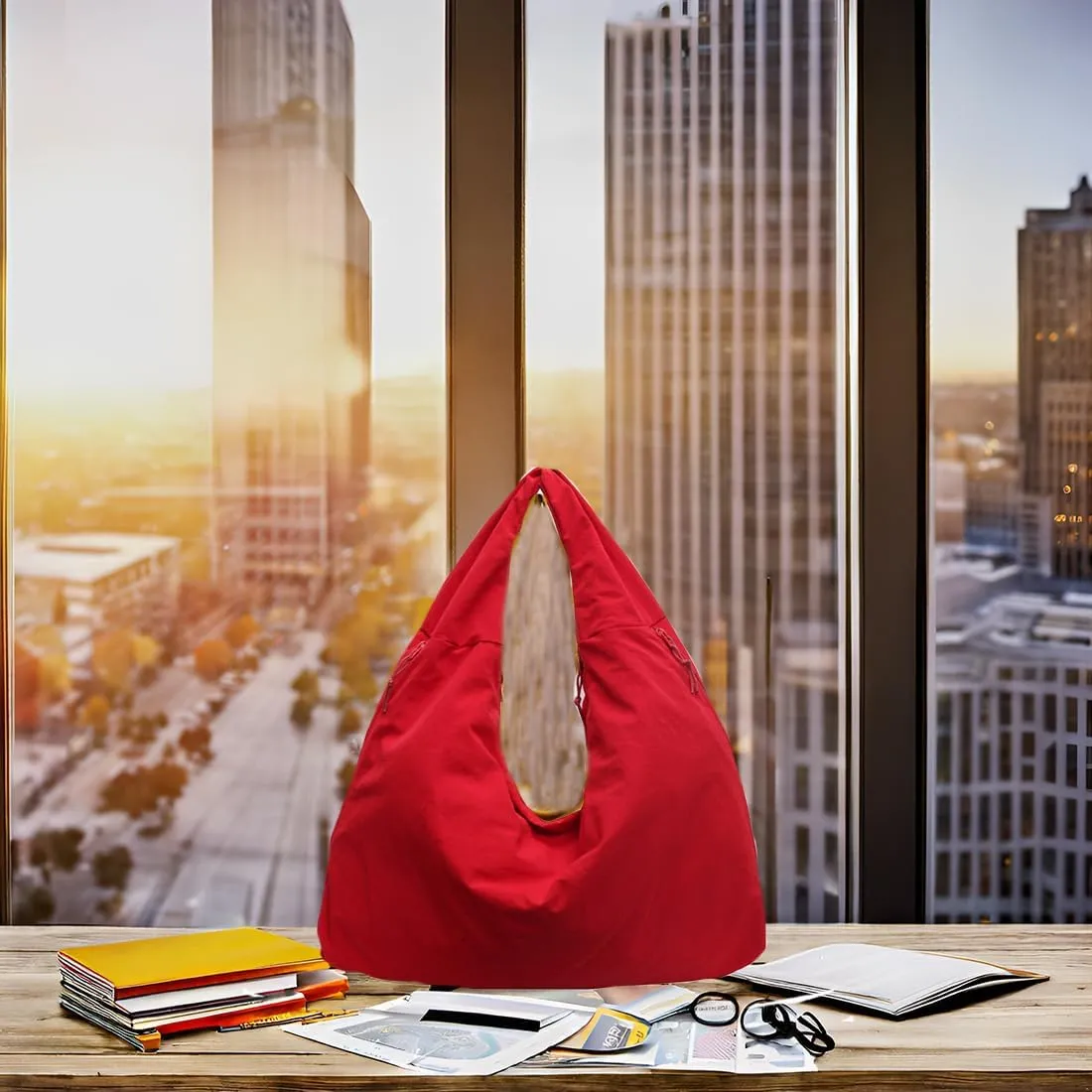 Large Capacity Tote Bags for Women, Women's Solid Color Textured Draped Tote Bag, Crossbody Hobo Bags Handbags Shoulder Bags