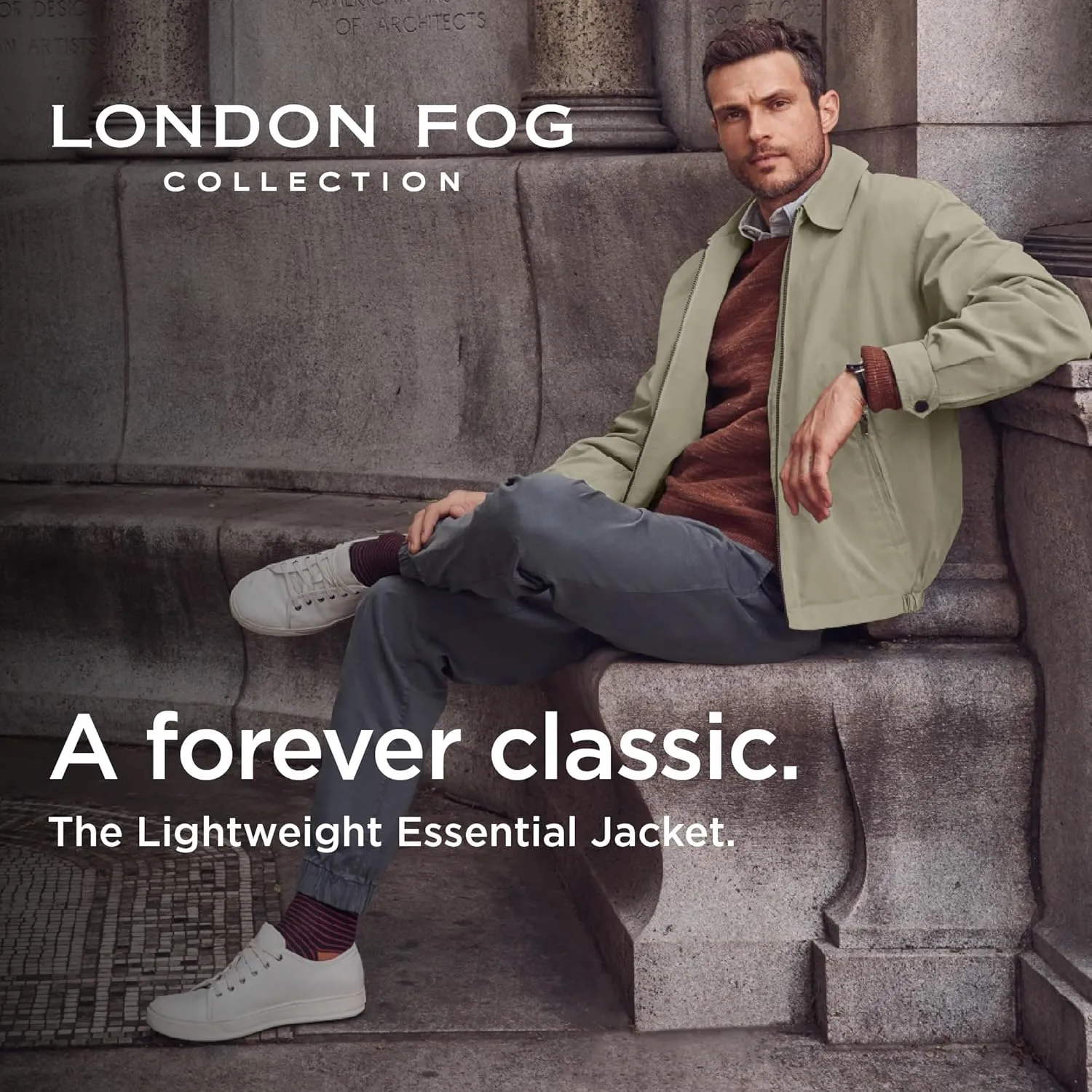 LONDON FOG Men's Auburn Zip-Front Golf Jacket (Regular & Big-Tall Sizes)
