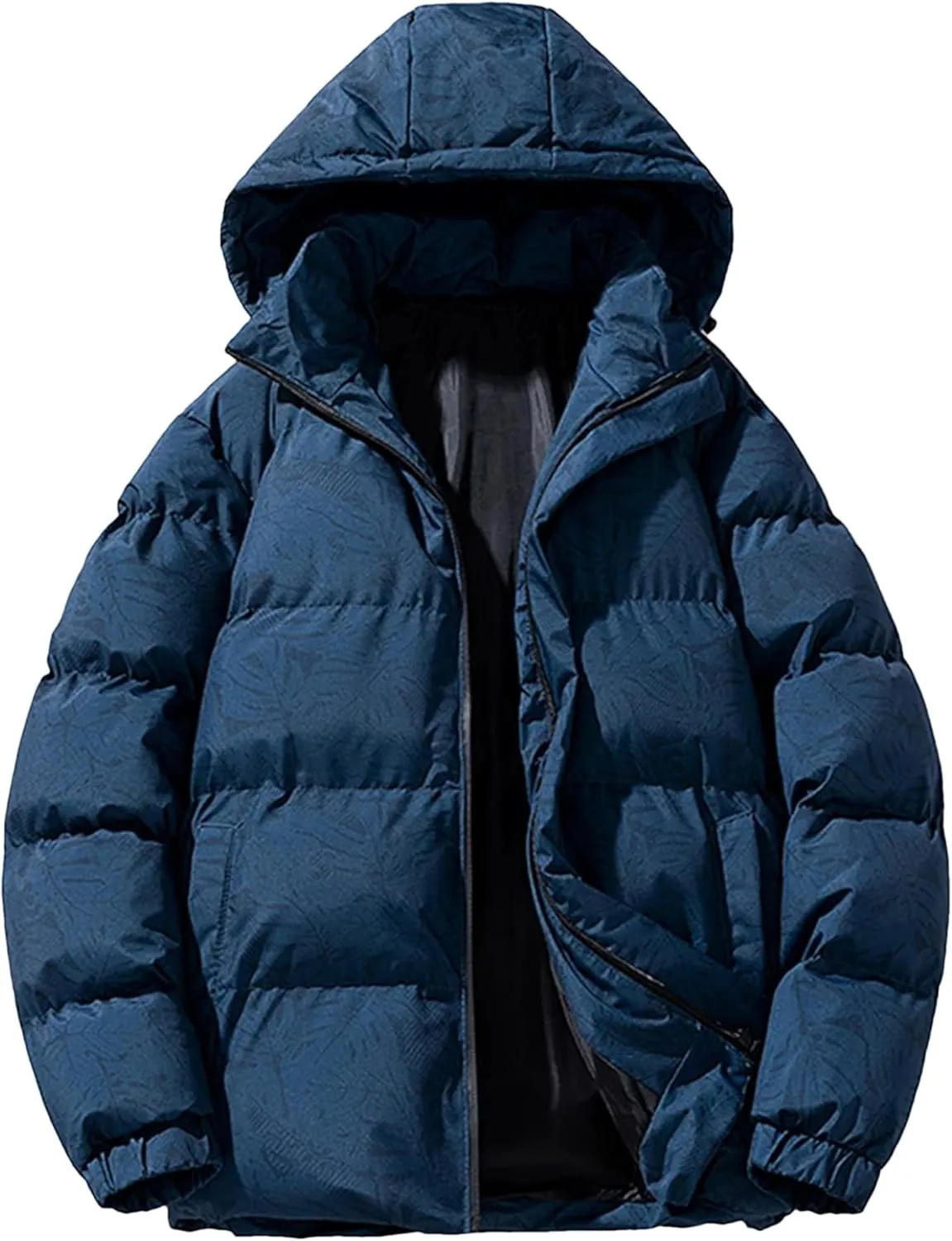 Men Parkas Hooded Coat Outwear Puffer Jacket Winter Cotton-Padded Men's Clothing Top