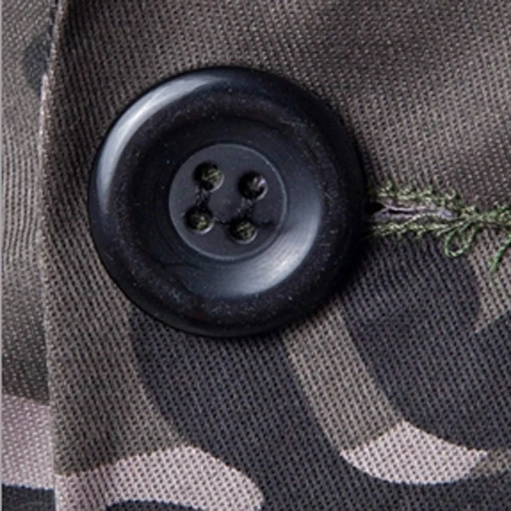 Mens Blazer Casual Camouflage Long Sleeve Sports Coats Slim Fit One Button Suit Jackets Fashion Tuxedo for Men