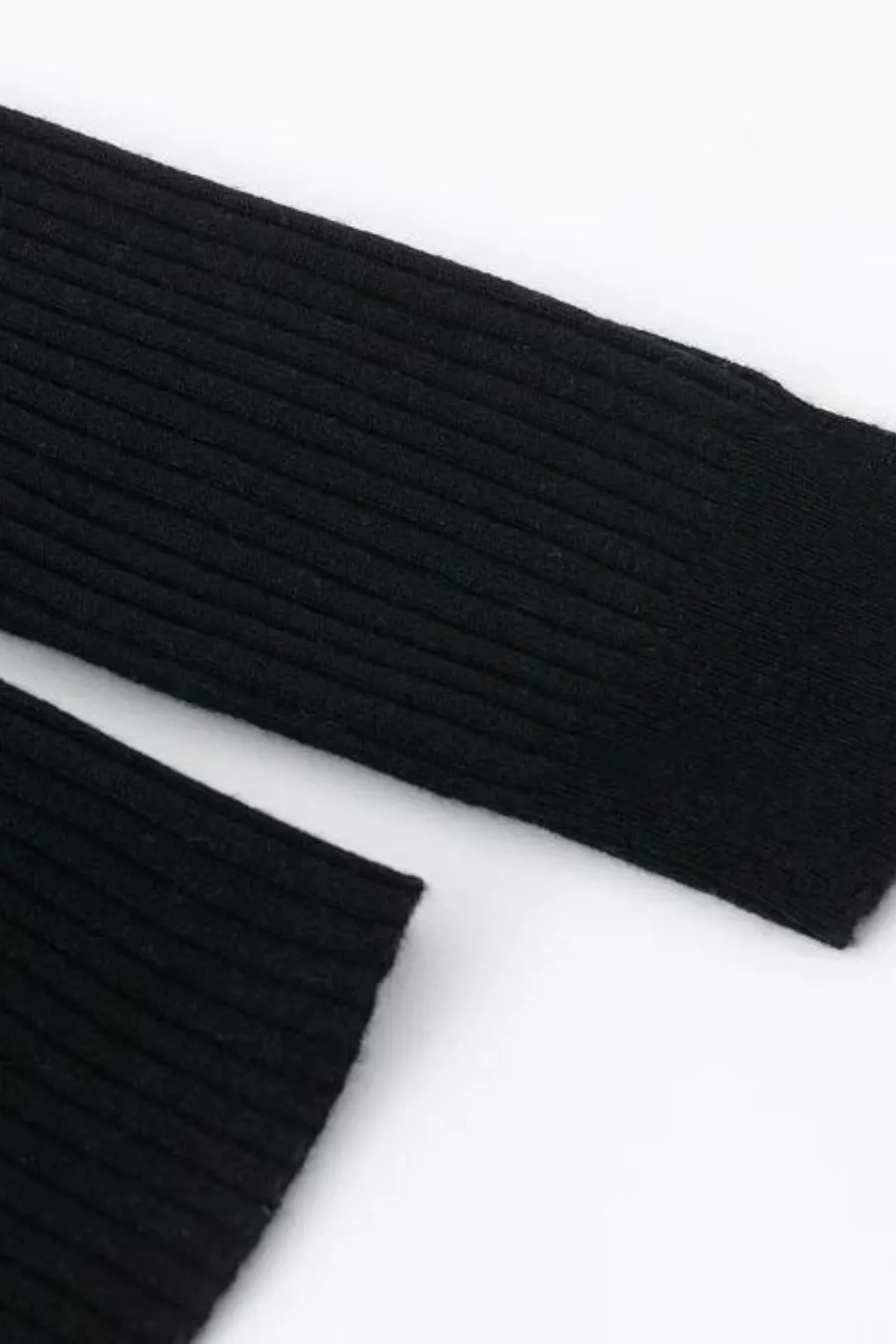 N.31 Cashmere Blend New Skinny Rib Crew Black