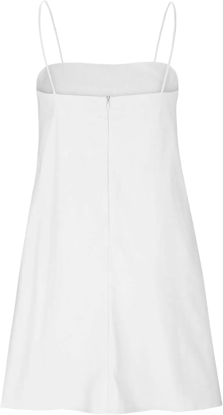 NaRHbrg Womens Spaghetti Strap Mini Dress Casual Loose Slip Sundress Sleeveless Summer Beach Dresses Lightweight Tunic