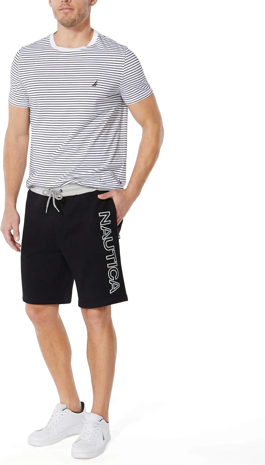 Nautica Men's Fleece Logo Shorts